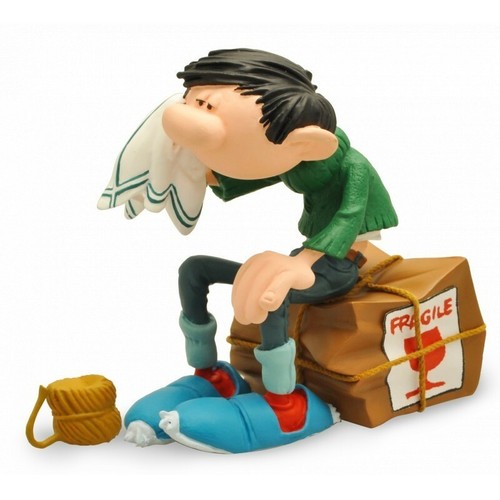 Figurine gaston lagaffe caisse - gaston,