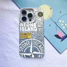 ? Coque iPhone Stone Island Blanche Modèles X XS XR - 11 à 17 Plus Pro Max Air