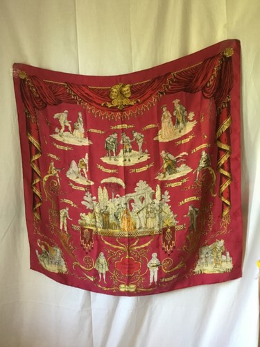 Ancien foulard 100 soie - ancien, %