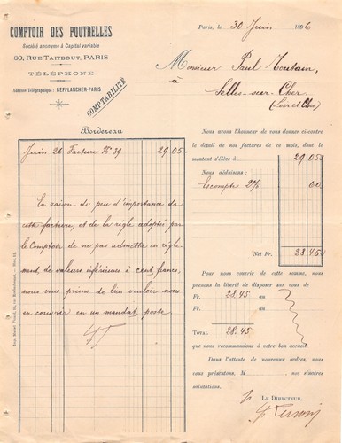 1896 comptoir des poutrelles - comptoir, a