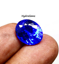 Bague certifiée saphir bleu cachemire royal 10,00 ct taille ovale pierre préc...