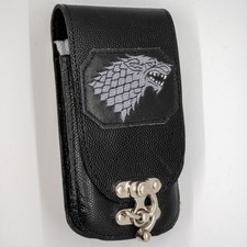 Cuir Stark Loup Portable Pochette Portefeuille Ceinture Boucle Holster Motard
