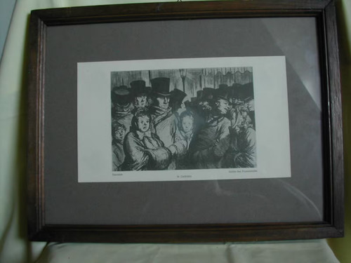 Gravure sous verre daumier - verre,