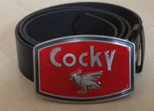 Cocky logo métal - logo, boucle