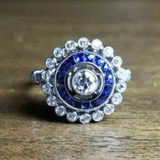 Bague art déco argent 925 - bague,