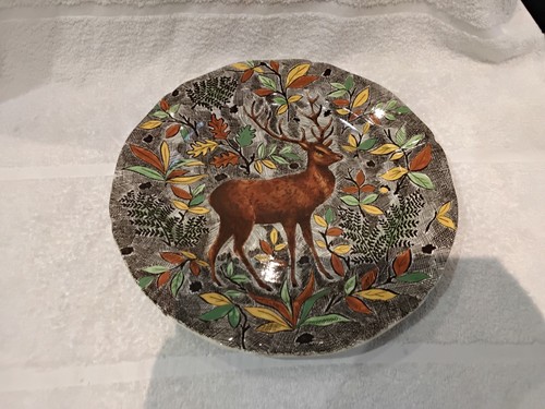 Plat rond faience gien - plat,