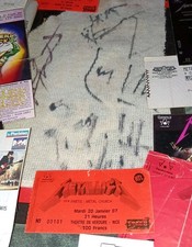 Rare Ticket Concert Live METALLICA Nice 20/01/1987 Puppets Tour....