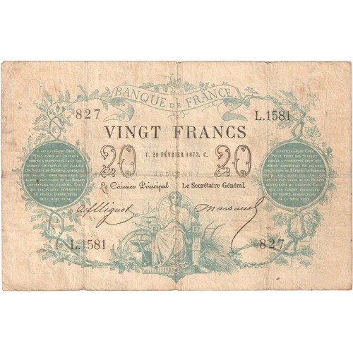 France francs bleu - 20, francs,