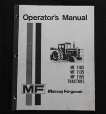 1973-1978 Massey Ferguson Mf 1105 1135 1155 Tracteur Opérateurs Manuel Très Bon