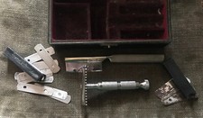 rasoir ancien MANUFRANCE rare boite lames repasseur antique razor collector @