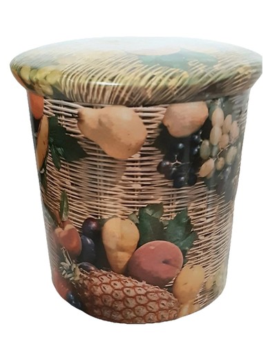 Boite vintage ronde tôle - boite,