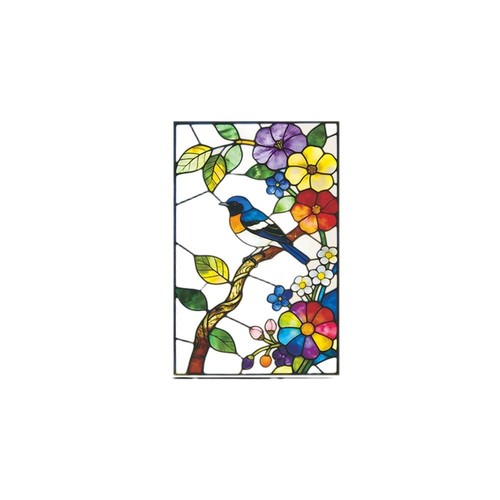 Autocollant pvc fleur - pvc, oiseau