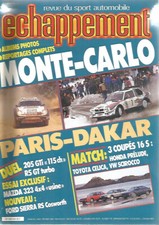 ECHAPPEMENT N°208 MONTE-CARLO /PARIS-DAKAR /205 GTI VS R5 GT TUR./ MAZDA 323 4X4