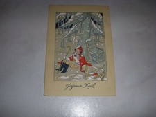 CP CARTE POSTALE JOYEUX NOEL PERE NOEL au PIED d'un SAPIN - Vierge