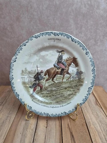 Assiette parlante ancienne - , en