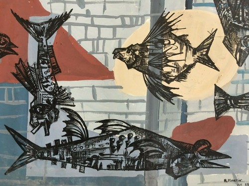 Art abstrait animalier - abstrait,