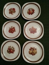 6 assiettes à dessert pillivuyt automne