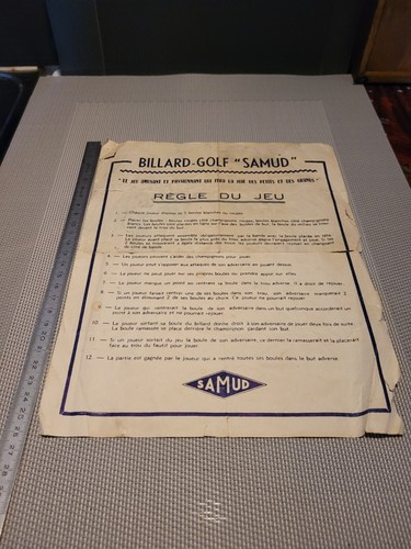 Regle jeu billard golf - jeu,