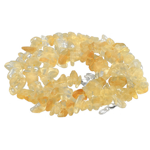 Collier citrine jaune - jaune, |