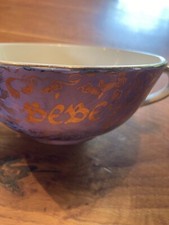 Tasse bleu/violette et dorée