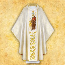 Chasuble brodée "Saint Idzi"