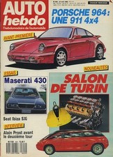 AUTO HEBDO n°622 27/04/1988 MASERATI 430 IBIZA SXI PORSCHE 964