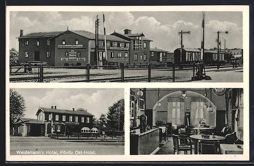 Carte postale pönitz - carte, mer