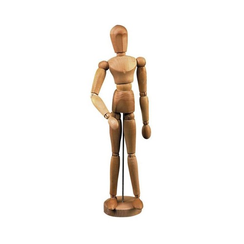 Mannequin articulé bois - mannequin,