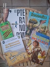 ?? Lot de livres & magazines sur le thème des dinosaures