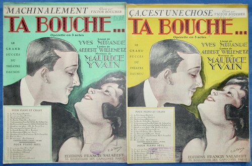 Opérette bouche partition - ta,