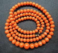 Collier Perle Corail Orange
