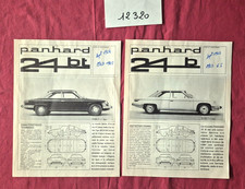 N°12320 / Panhard 24B et 24 BT  2 prospectus NB  10-1964