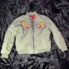 Ed Hardy NYC Skull Olive