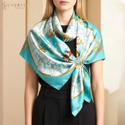 Rare vintage foulard soie - vintage, en