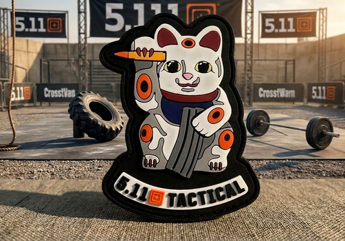 Chat sportif patch en pvc - chat,