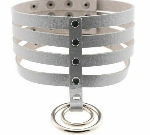 Collier soumise cuir - en, "cuir"