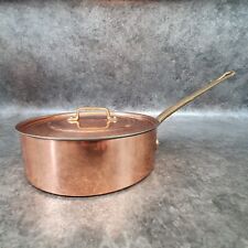 casserole couverte en cuivre de VESOUL  ref AP181