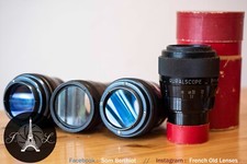 ?  4 X French Scope / Hypergonar lenses  ? ***For Parts***