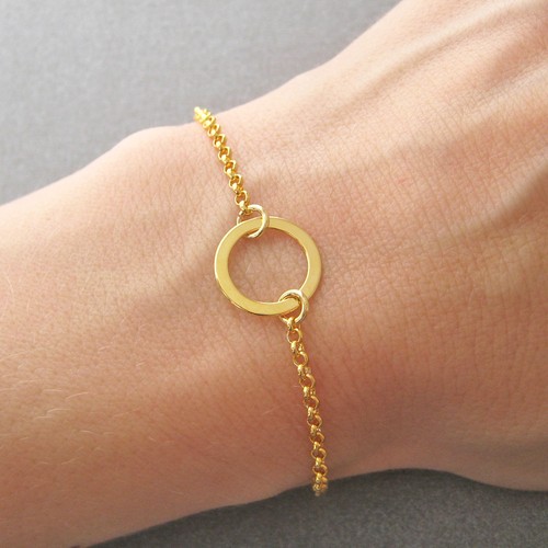 Bracelet motif cercle anneau