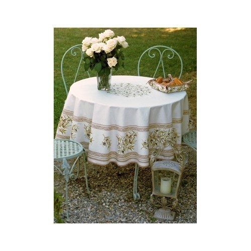 Nappe ronde coton clos des - nappe,