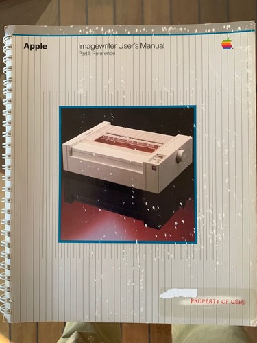 Manuel imagewriter apple - manuel,
