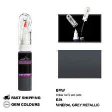 POUR BMW MINERAL GREY MET B39 Retouche Stylo Peinture Brush Fix Kit Scratch C...