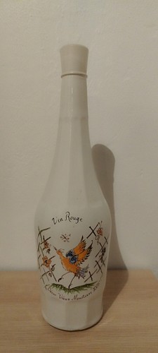 Bouteille décor vieux