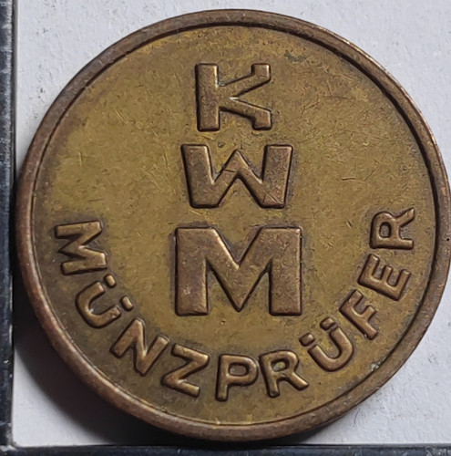 Jeton kwm munzprufer allemagne - jeton,