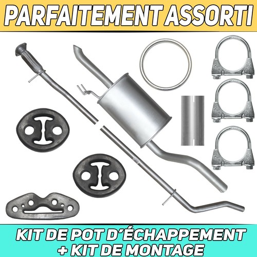 Kit pot échappement - de,