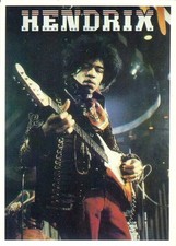 Carte Postale Postcard Chanteur JIMI HENDRIX avec guitare sur scene