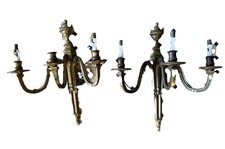 Paire D’appliques En Bronze