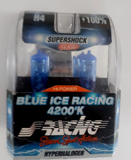 2 ampoules halogène blue ice H4 12V60/55W 4200K Simoni Racing BIR/H4 voiture