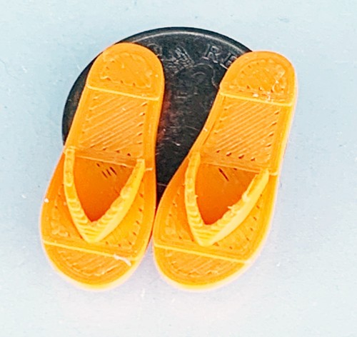 Orange plastique clapet tongs - orange,