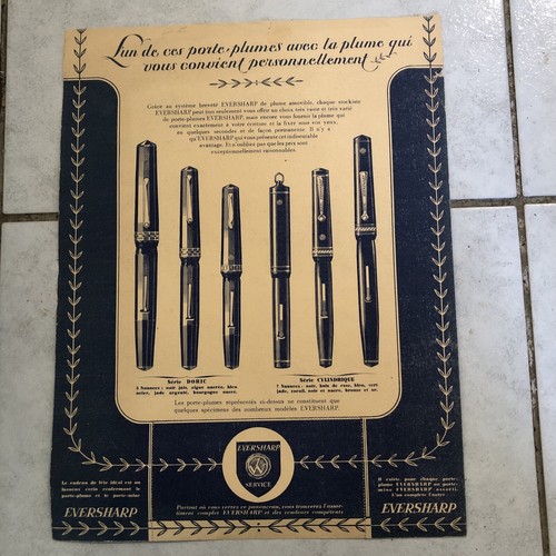 Ancienne publicité stylo - publicité,